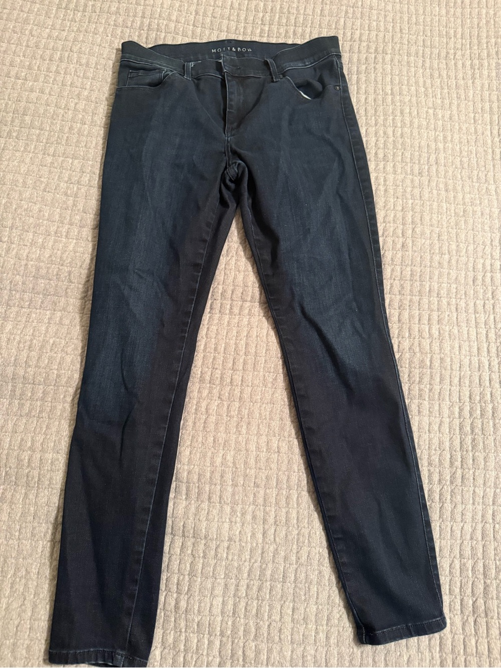 Mott & Bow Mid Rise Skinny Women's Jeans Daek Blue Wash